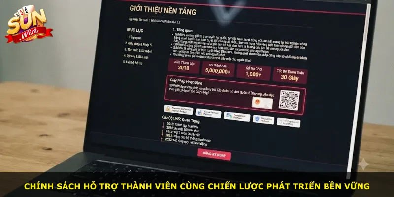 Chính sách hỗ trợ thành viên cùng chiến lược phát triển bền vững