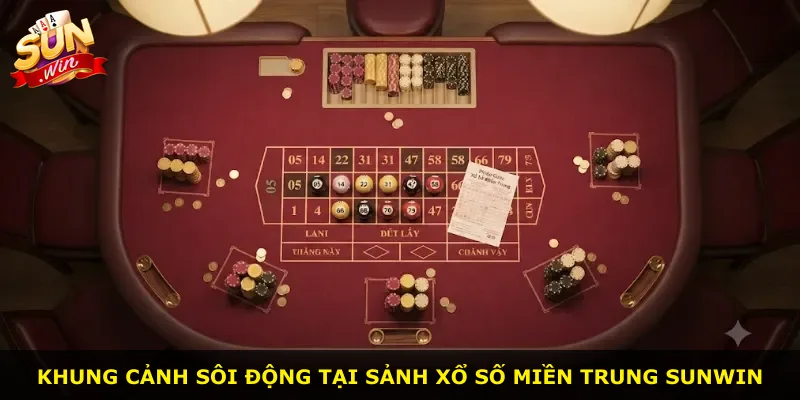 Khung cảnh sôi động tại sảnh xổ số miền Trung Sunwin