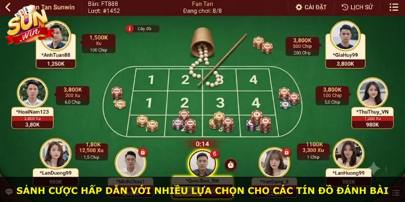 Sảnh cược hấp dẫn với nhiều lựa chọn cho các tín đồ đánh bài