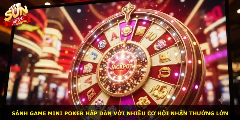 Sảnh game Mini Poker hấp dẫn với nhiều cơ hội nhận thưởng lớn
