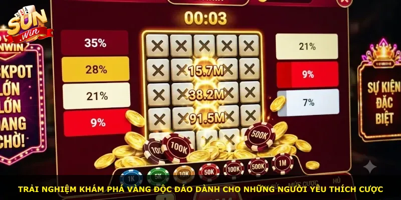 Trải nghiệm khám phá vàng độc đáo dành cho những người yêu thích cược